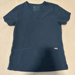 Figs Women's Casma Top Dark Harbor Size S